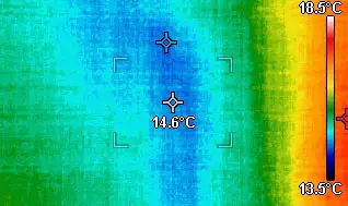 Câmara termográfica usada pela Fermorel para identificar fugas de água e variações térmicas em Lisboa